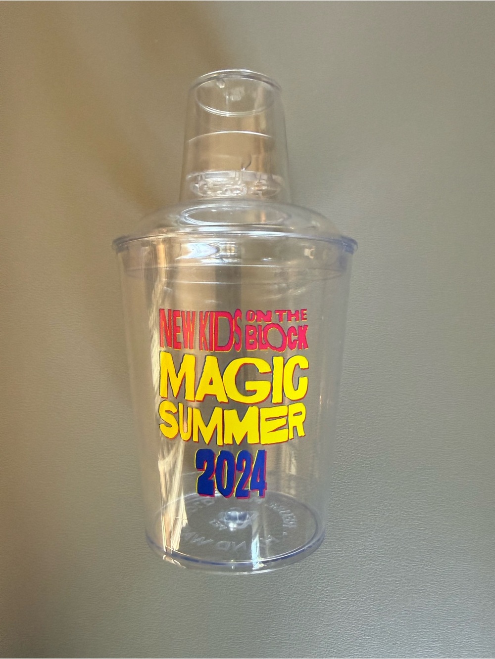 New Kids On The Block 'Magic Summer 2024’ Clear Souvenir martini shaker